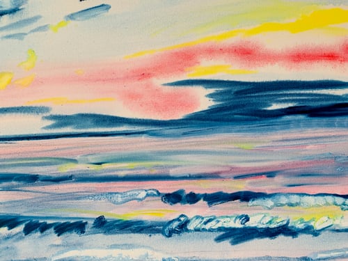 Image of Moonlight Beach oil on canvas