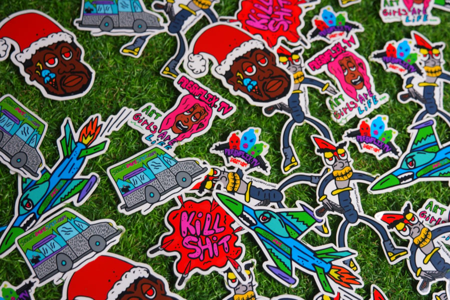 Image of SHOOT DOPE SPOT Stickers
