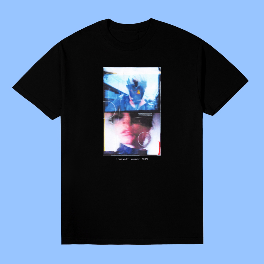 Image of FACES TEE - BLACK