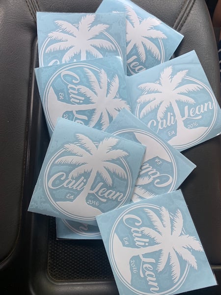 Image of Palm tree logo sticker