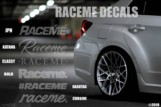 Image of RACEME DECALS