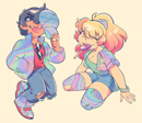 Image of Holographic Esther and Daniel sticker bundle