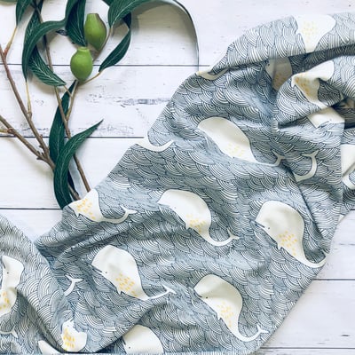 Image of Fitted Bassinet Sheet - Whales