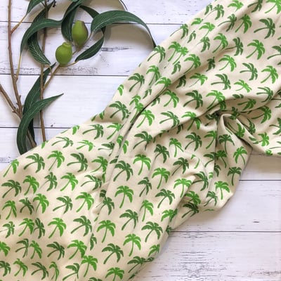 Image of Fitted Bassinet Sheet - Palm Trees