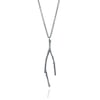 Oxidised long twig necklace 40% off