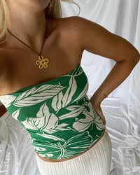 Image 4 of TUBE TOP - GREEN PALM