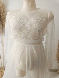 Image 10 of photography dress - Hannah - size S-M - ecru - photo props