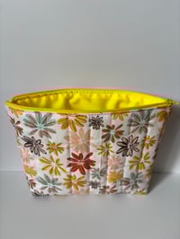 Image 3 of Lazy Daisy Quilted Cosmetic Bag (B Grade)