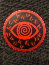 CURRENTLY SPIRALING 3” STICKER