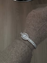 Image 5 of RARE Elgin Crystal Bracelet Watch 