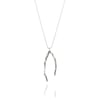 Medium silver twig necklace 40% off