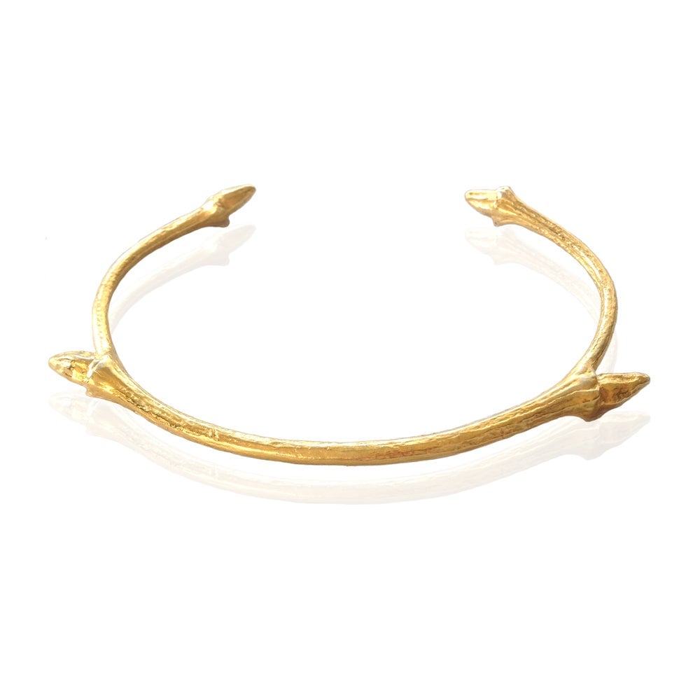 Image of Gold open twig bangle