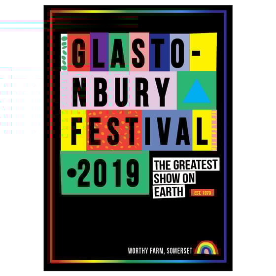 Image of Limited Edition Glastonbury Postcard | Est 1970 | 2019 