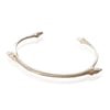 Silver open twig bangle 40% off