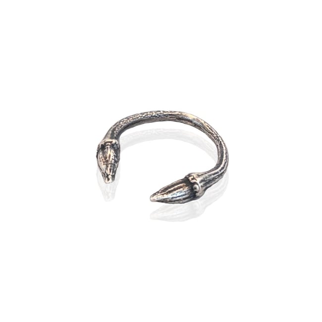 Oxidised open twig ring 25% off