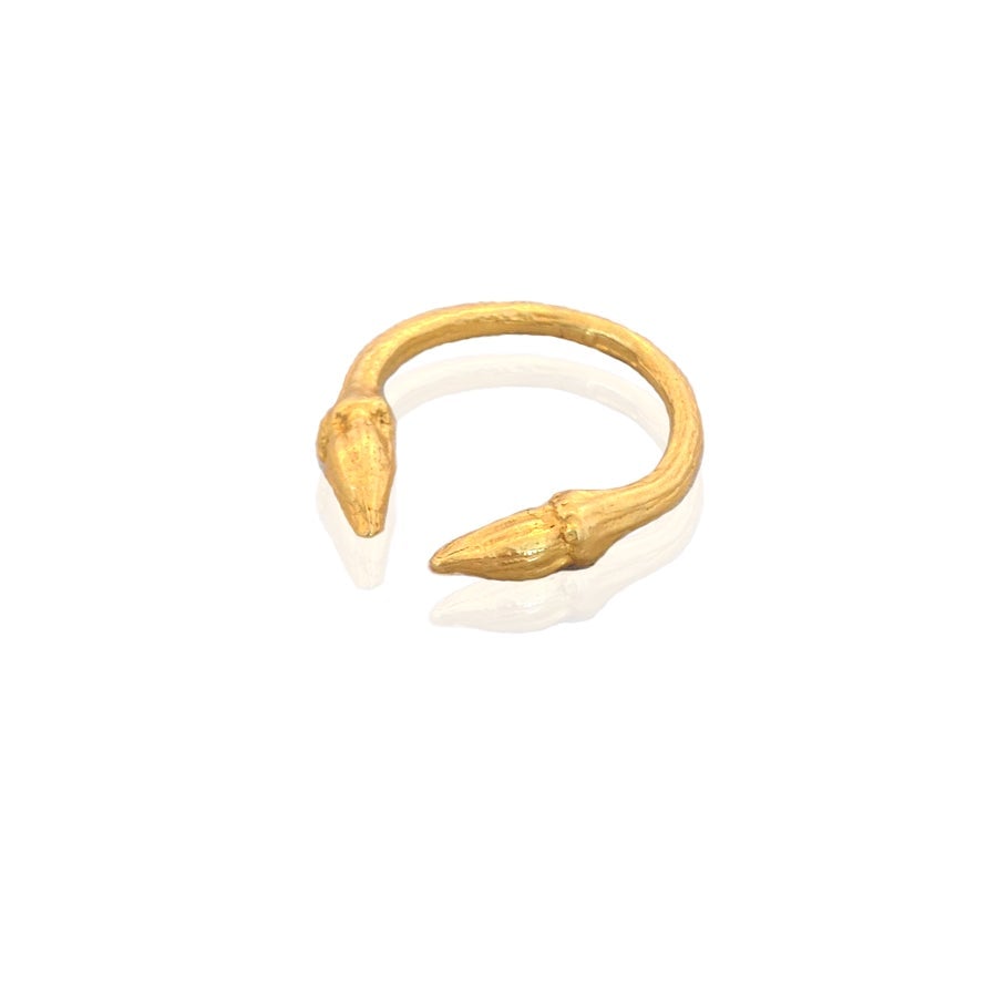 Image of Gold open twig ring