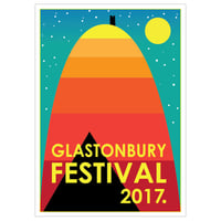 Limited Edition Glastonbury Postcard | Tor 2017k