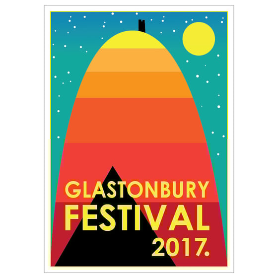 Image of Limited Edition Glastonbury Postcard | Tor 2017k