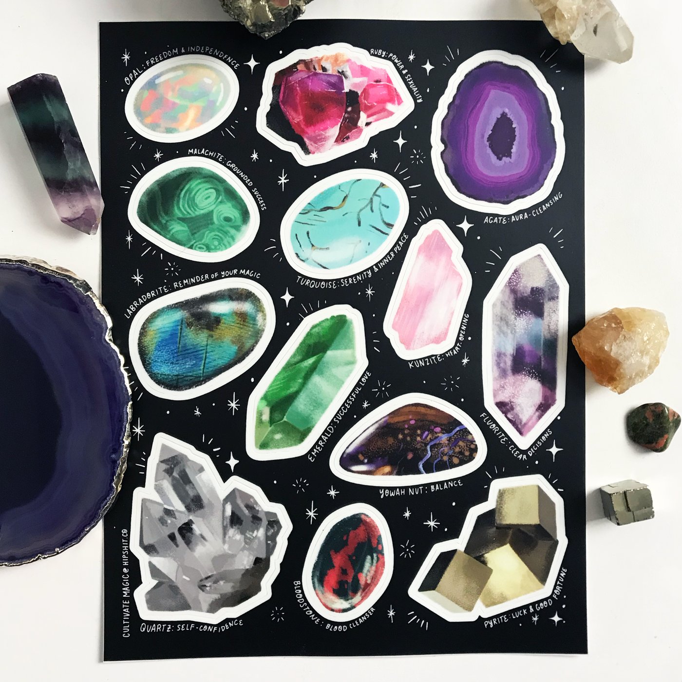 Image of Crystal Sticker Sheet