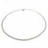 Silver ball chain necklace