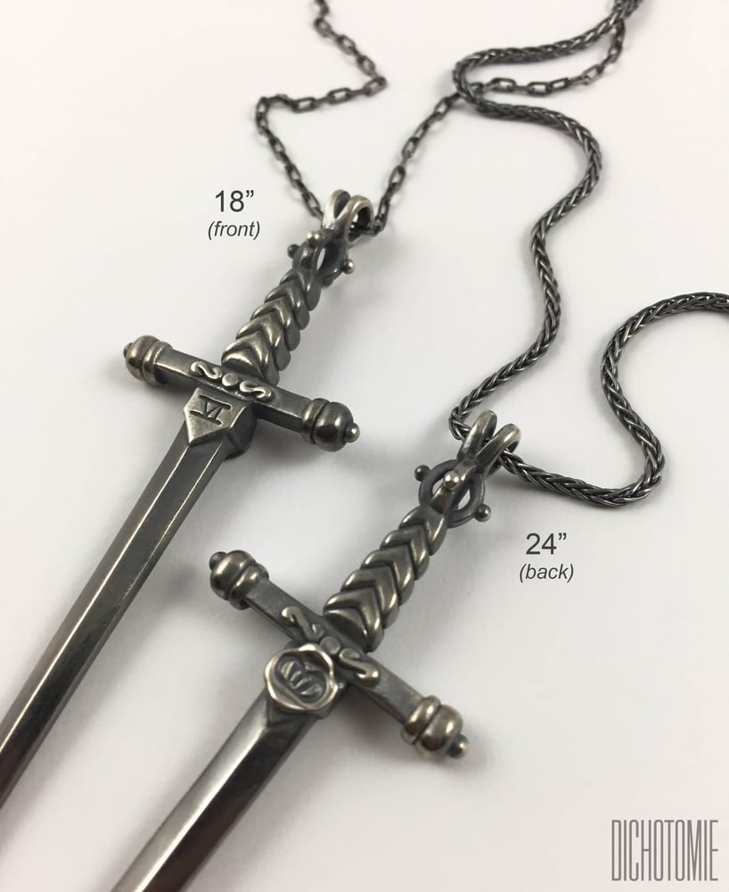 Image of The Six of Swords Pendant
