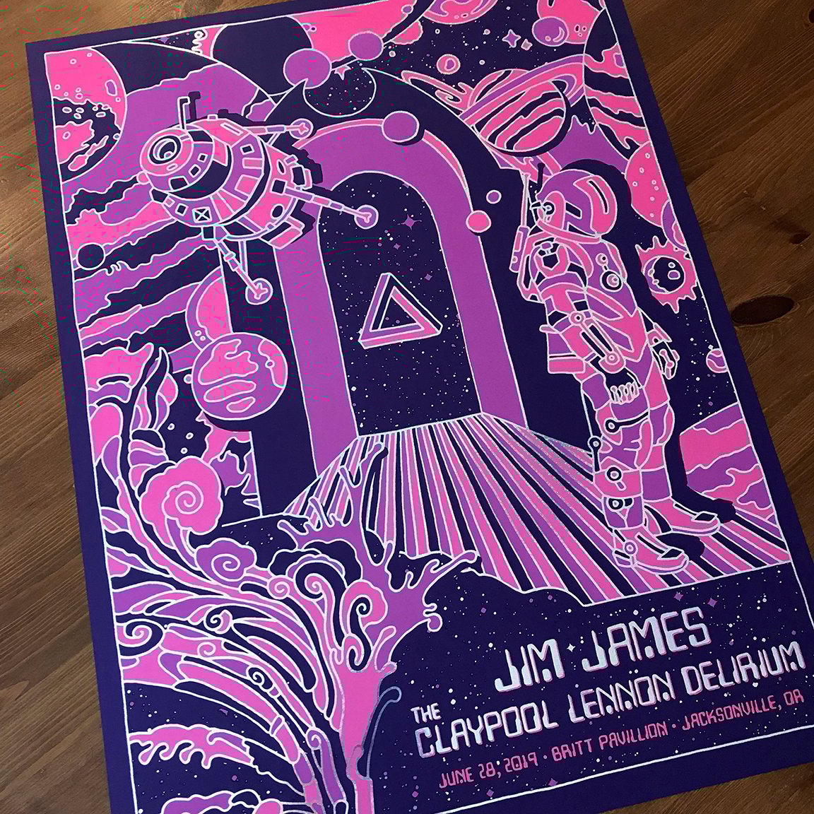GIGART — Jim James / Claypool Lennon Delirium Sparkle Foil Variant