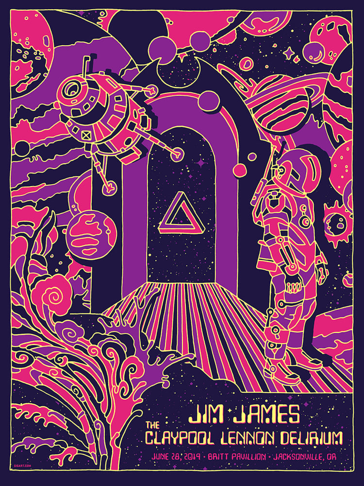 Image of Jim James / Claypool Lennon Delirium Main Show Print