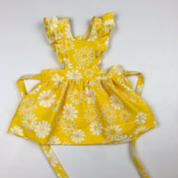 Yellow Daisy Lulalace Handmade Pinafore dress 