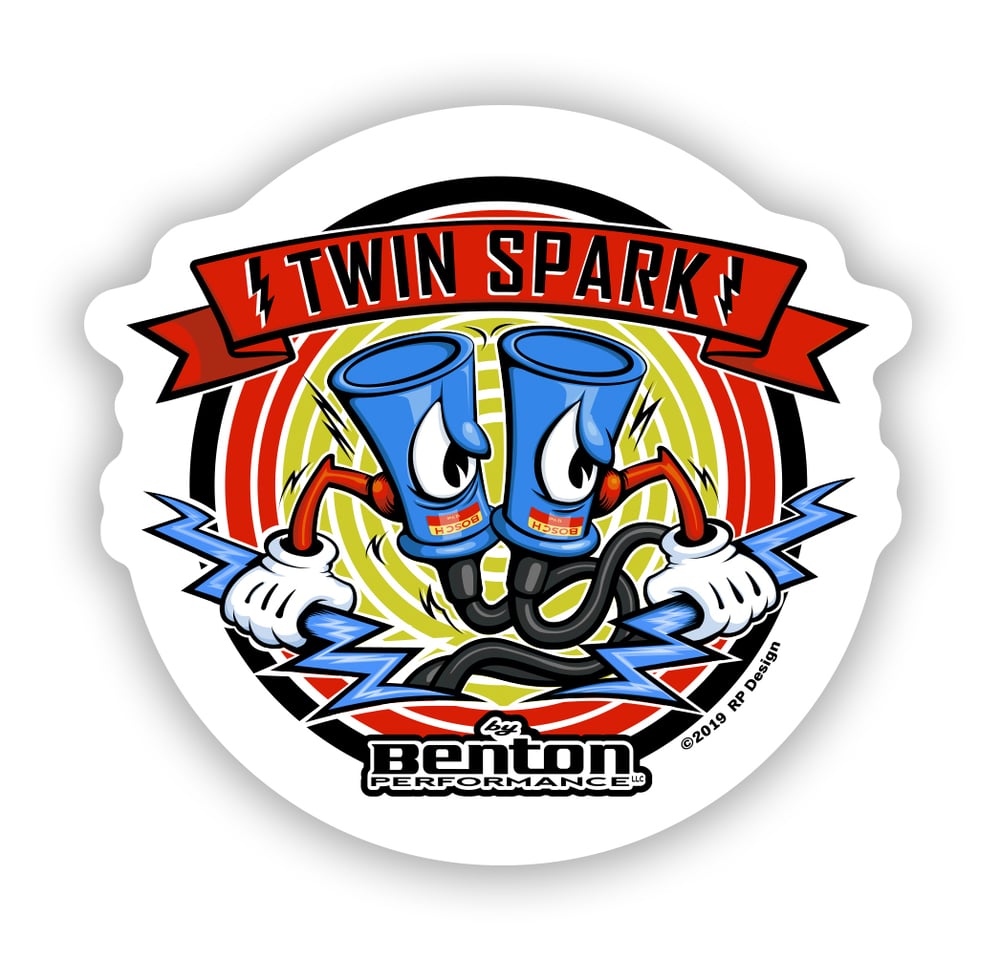 Image of "Twin Spark" Benton Performance sticker