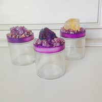 Crystal Herb Jars