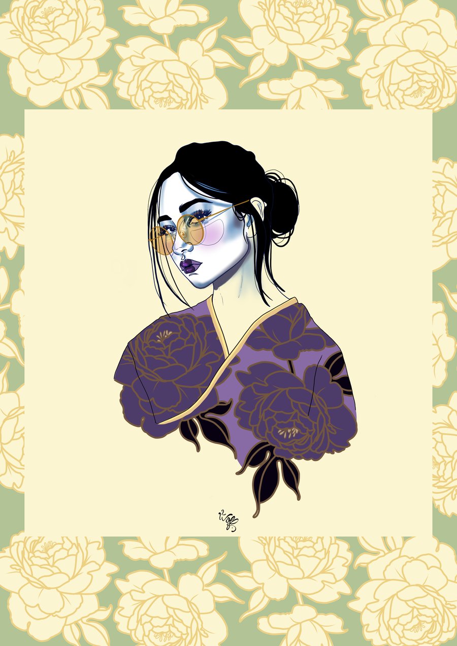 Image of Femme au Kimono n°1