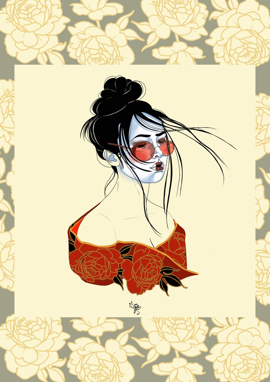 Image of Femme au Kimono n°3
