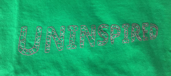 Image of Webbed Lettering, Green