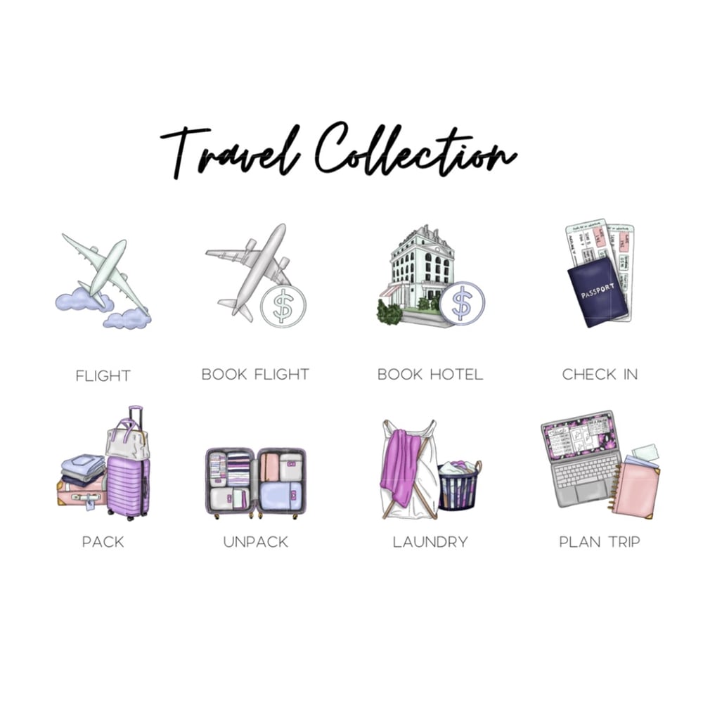 Image of Mini Travel Icons - Credit Card Sized