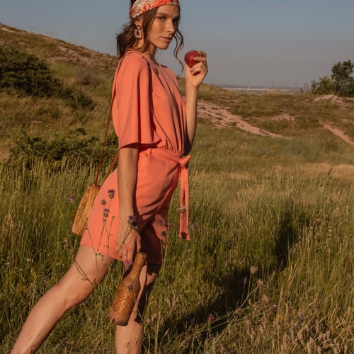 Image of Peach jumpsuit