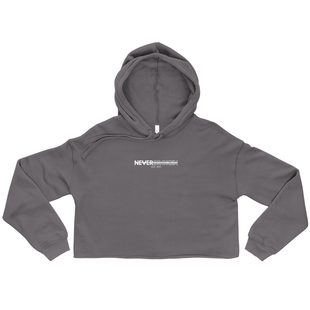 Image of NB Crop Hoodie (Storm Grey)