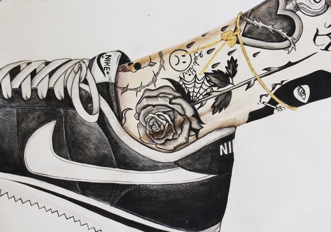 Nike cortez sketch Clearance