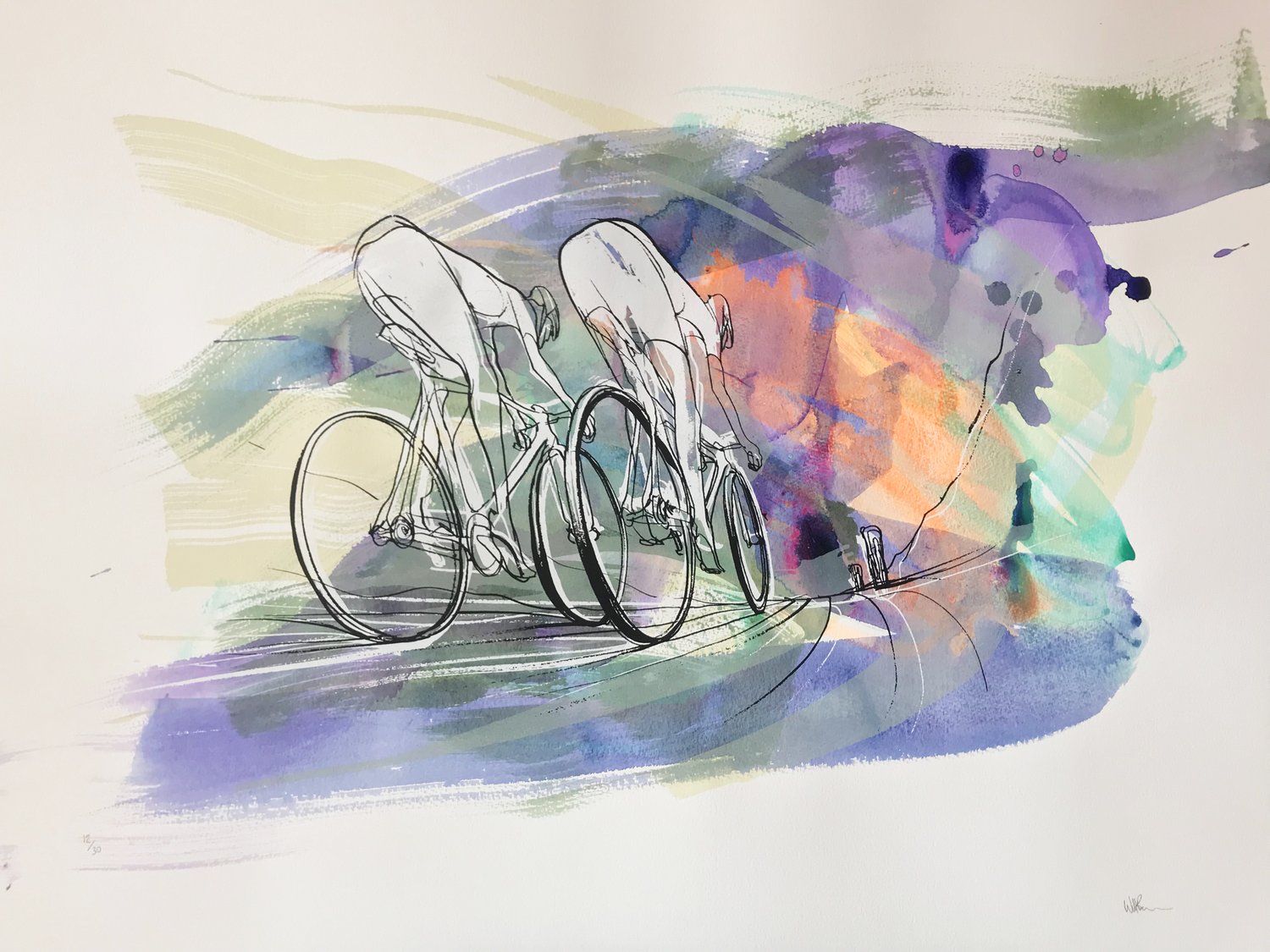 Image of Tour de France, Silkscreen print by WILL BARRAS