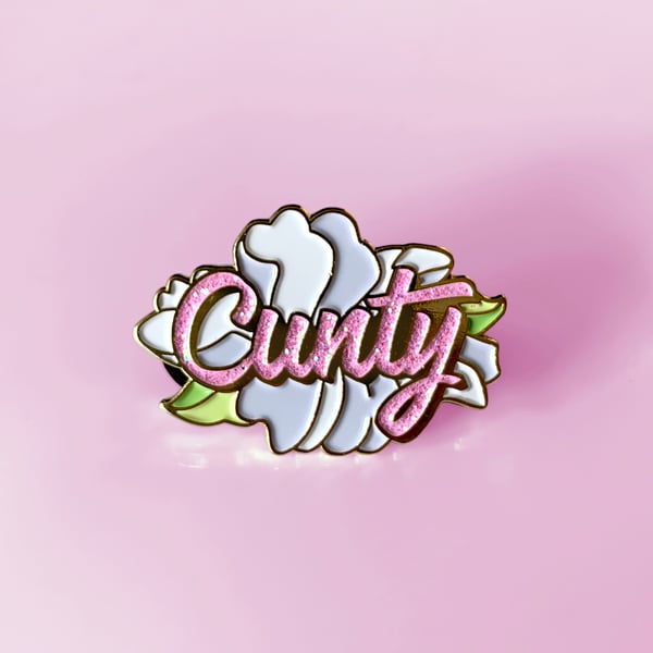 Image of Glitter Pin - Cunty