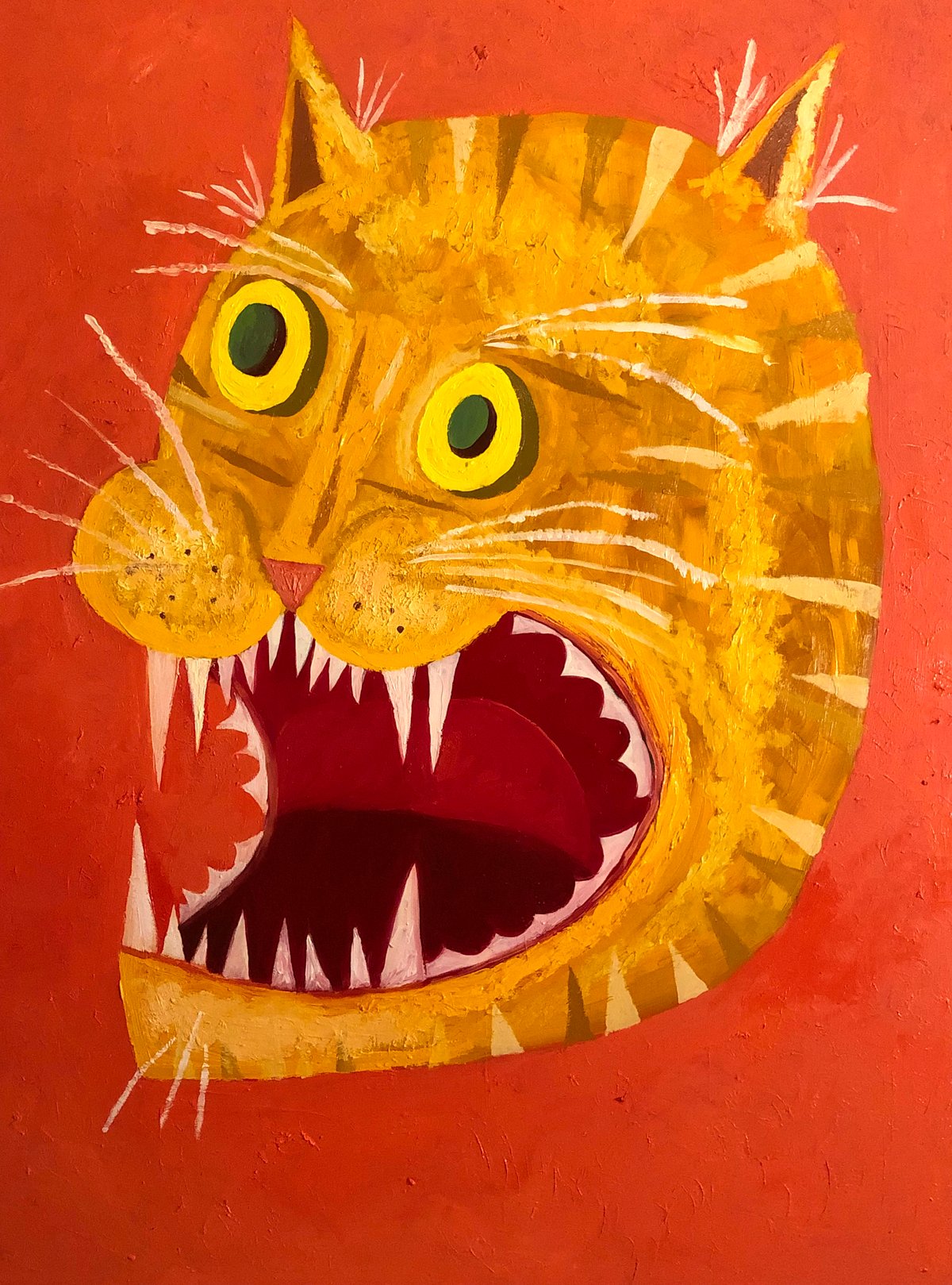 Image of Wild Cat! Original oil painting by Matte Stephens.