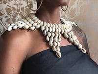 Image 1 of Cowrie Shell Star Studded Collar