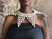 Image 2 of Cowrie Shell Star Studded Collar