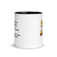 Image 2 of Cheese Stakes Poker Mug with Color Inside