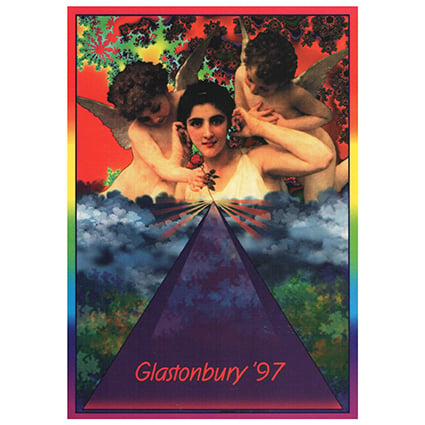 Image of Limited Edition Glastonbury Postcard | Cherubs 1997 