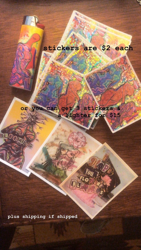 Image of sticker & lighter pack