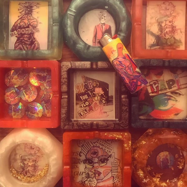 Image of Resin ashtray