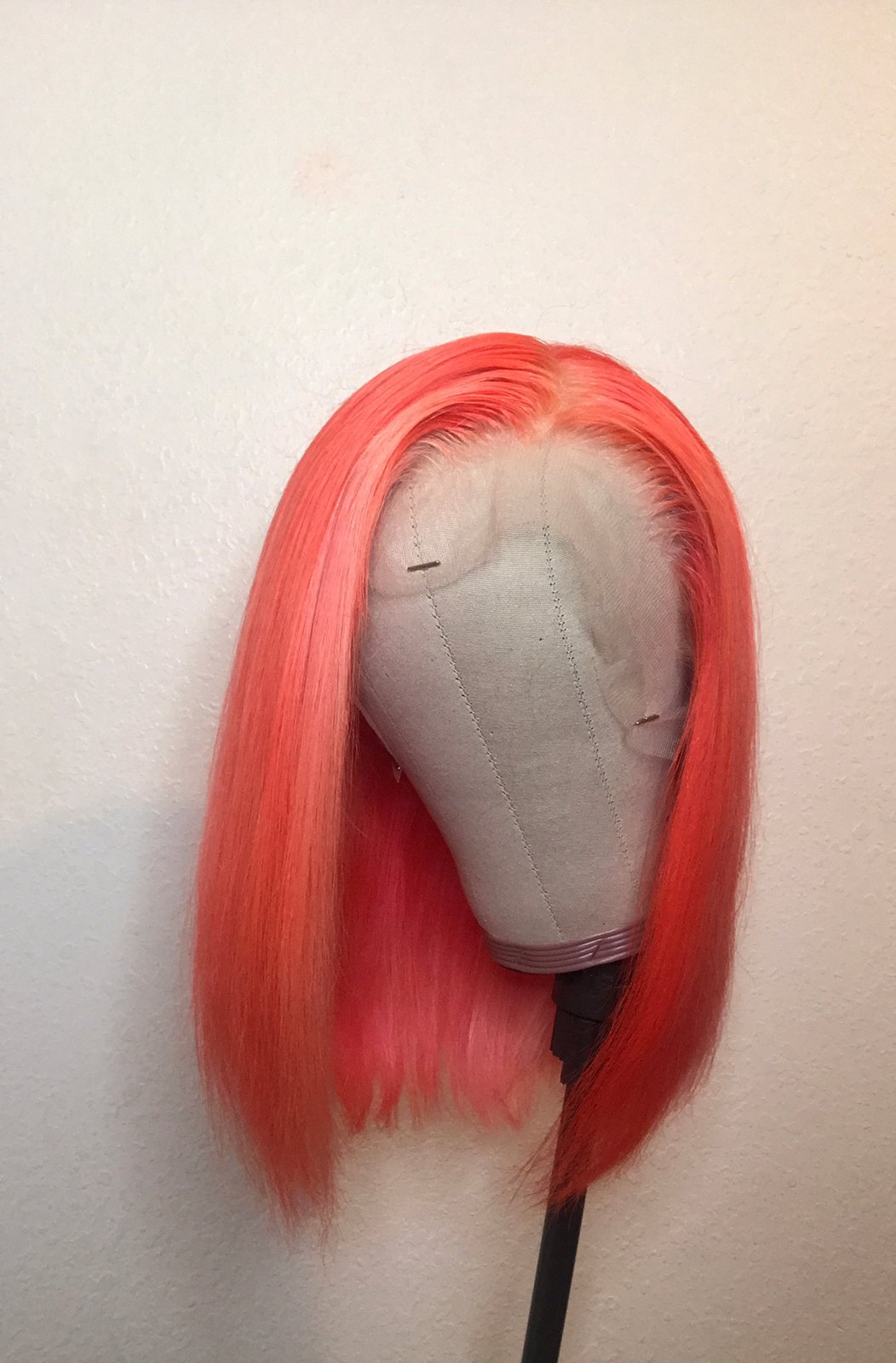 peach lace wig