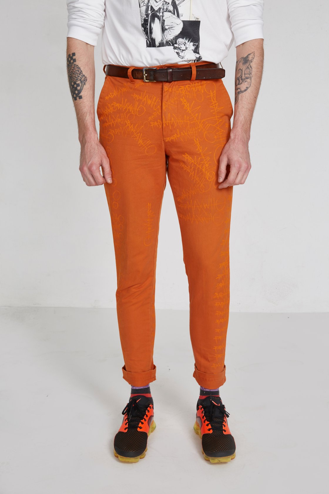 Image of ONE OF 1! Orange Skinny Chino