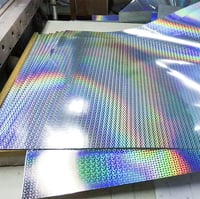 Image 3 of Free Shipping Small Rectangle Hologram Eggshell Sticker Paper Sheets 100/200pcs