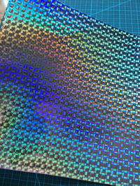 Image 4 of Free Shipping Small Rectangle Hologram Eggshell Sticker Paper Sheets 100/200pcs